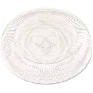 Couvercles jetables Boardwalk BWKPET912STRAW pour gobelets froids transparents avec fente pour paille – Convient aux gobelets de 9 oz. Squat 12 Oz. Gobelets en PET (1000/carton) - Product Image 2
