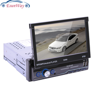 9702 1Din Android 8.1 Autoradio 7 "Manuel Rétractable Écran Tactile Stéréo MP5 Lecteur GPS FM WiFi Radio Lecteur Multimédia Lecteur