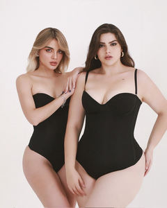 Elbiseler için balenli sütyen ile tanga vücut şekillendirme giysileri askısız ve arka kayış dikişsiz karın kaldırma bel-kaldırma - Product Image 4