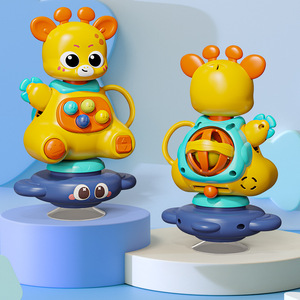Juguete Educativo Multifuncional <span class=keywords><strong>con</strong></span> Ventosa Giratoria, Sonajero Interactivo para Bebés <span class=keywords><strong>con</strong></span> Forma <span class=keywords><strong>de</strong></span> Elefante y Jirafa - Product Image 2