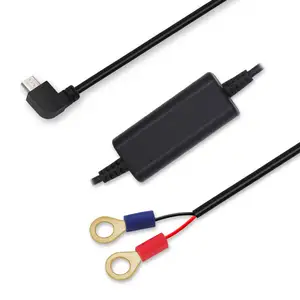 Mini mikro usb halka terminali 12V 5V 1A 2A 3A adım aşağı Buck modülü regülatörü Dc dc güç dönüştürücü kablosu