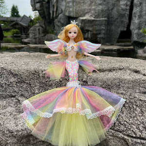 Angel Mermaid Mermaid Doll Girl Toy Princess Kids Birthday Gift Doll Game Play Wedding Mermaid Costume Girl Princess Toys - Product Image 5
