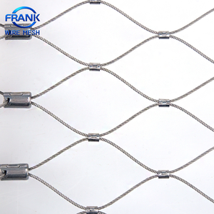 鸟网用套管电缆网304 316不锈钢钢丝绳网 - Product Image 1