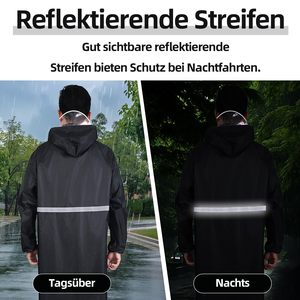 Impermeable para Adultos, de Poliéster, Largo, para Hombre y Mujer, para <span class=keywords><strong>Ciclismo</strong></span> y Motociclismo - Product Image 5