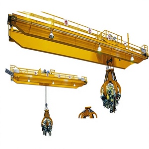 5 Ton to 10 Ton Double Girder Overhead Grab <b>Crane</b> for Bulk Material Handling - Product Image 3