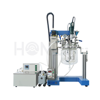 HONE 1L 2L 5L 10L petite capacité homogénéisateur sous vide mélangeur émulsifiant de laboratoire pour crème cosmétique lotion pour le corps produits d'échantillons
