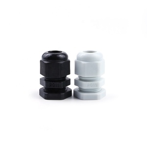 PG11-empalmes <span class=keywords><strong>de</strong></span> plástico impermeables con juntas, pasables eléctricos industriales, color negro, 5-10mm - Product Image 2