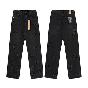 Jeans Denim HipHop <span class=keywords><strong>di</strong></span> Alta Qualità 100% Cotone, <span class=keywords><strong>Pantaloni</strong></span> da Uomo, Stile Y2K, Effetto Vissuto, Streetwear <span class=keywords><strong>di</strong></span> Lusso, Marca Designer Ksubiess - Product Image 3