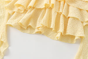 QSY 2025 S Mmer Style Color amarillo R Ffle Cas Al Fashion Halter Crop Tank Top para mujer - Product Image 5