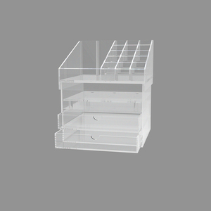 Tùy Chỉnh Thực Hiện Thân Thiện Với Môi Cho Rõ Ràng Acrylic Hộp Hoa Ngăn Kéo Trang Điểm Tổ Chức Hiện Đại Nhựa Lưu Trữ Hộp Hiển Thị Kệ - Product Image 6