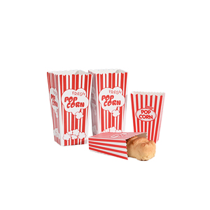 Cajas de Palomitas de Maíz de Papel Impresas de Una Sola Pared, Biodegradables, Ecológicas y Desechables, de Alta Calidad, para Fiestas - Product Image 4