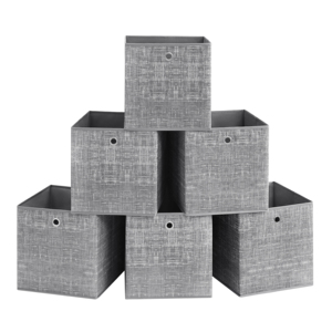 <span class=keywords><strong>SONGMICS</strong></span> Grand sac de <span class=keywords><strong>rangement</strong></span>, lot de 6, bacs de <span class=keywords><strong>rangement</strong></span> pour vêtements, écologiques, capacité de 20 à 35 L, boîte de <span class=keywords><strong>rangement</strong></span> pliable personnalisée en tissu non tissé - Product Image 1