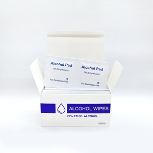Lingettes désinfectantes à l'alcool éthylique à 75 %, emballées individuellement, lingettes médicales à l'alcool - Product Image 5