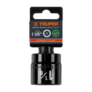 บ็อกซ์ 6 ชิ้น ประแจบล็อกหกเหลี่ยม ขนาด 1-1/8 นิ้ว หัว 6 จุด ขับเคลื่อน 1/2 นิ้ว ยี่ห้อ TRUPER - Product Image 2