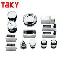 Kit de quincaillerie pour porte coulissante de douche, système de porte coulissante de douche, quincaillerie pour porte coulissante de style grange, porte de douche
