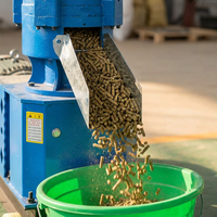 Nouvelle machine à granulés d'aliments pour animaux et volailles, prix d'usine, 200 kg/h, granulateur, tension 220V/380V, garantie 1 an, haute productivité