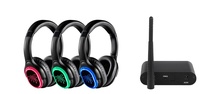 Système audio silencieux complet 2026 – Écouteurs antibruit Silent Disco avec LED pour DJ/Club/Yoga/Fitness/Fête