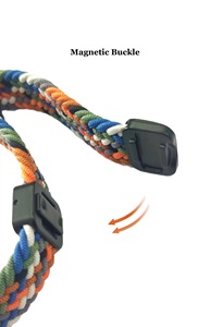 สายนาฬิกาไนลอนแบบยืดหยุ่นพร้อมตัวล็อคแม่เหล็กสำหรับ <span class=keywords><strong>Mi</strong></span> Band 10 NFC/10/9 NFC/9/8/8 NFC - Product Image 4