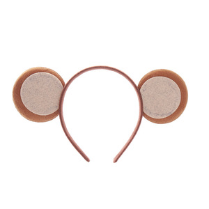 Fascia per capelli in plastica con orecchie di scimmia stile curry, simpatica, per lavaggio viso, senza fermaglio, nuova, a tema cartone animato, per bambini - Product Image 6