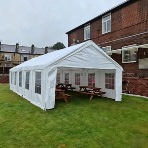 <span class=keywords><strong>Grande</strong></span> Tente Portable, Chapiteau d'Exposition Extérieur Pliant, Tente de Réception Imperméable pour Événements Extérieurs avec Parois Latérales - Product Image 1
