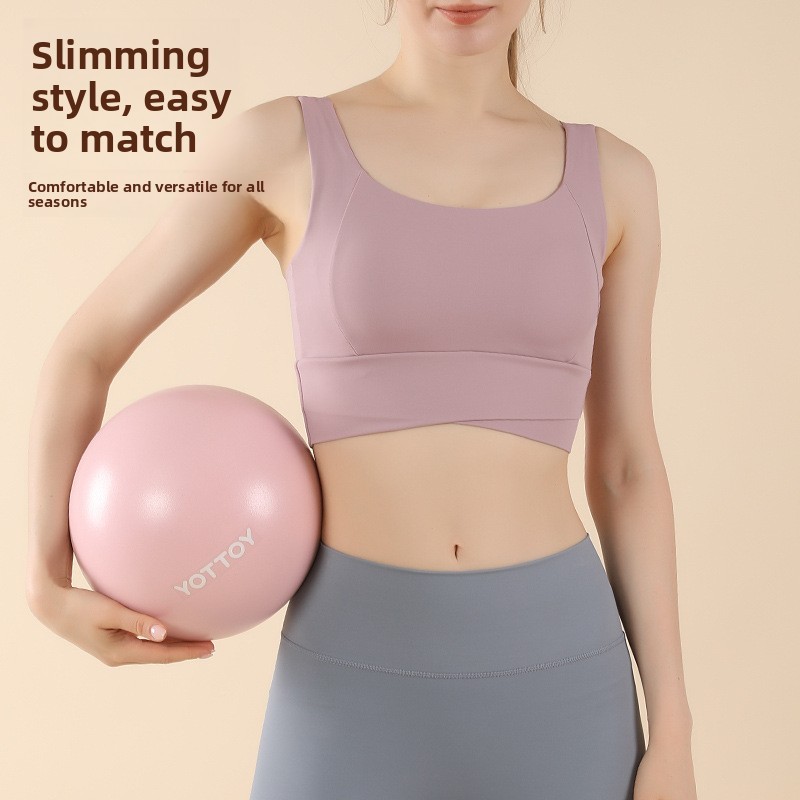 One-piece Push-up Shockproof Spandex/Nylon High Support Sports Underwear for Yoga Fitness Beautiful Back Bra Breathable