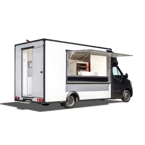 Camionnette mobile blanche motorisée en acier inoxydable de 10 pieds pour la livraison d'aliments surgelés et la restauration de rue - Product Image 1