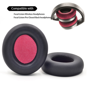 Coussins d'oreille en cuir Defean coussinets d'oreille de remplacement housse d'écouteur <span class=keywords><strong>casque</strong></span> <span class=keywords><strong>casque</strong></span> coussinets oreillettes pour <span class=keywords><strong>Focal</strong></span> LISTEN CHIC - Product Image 1