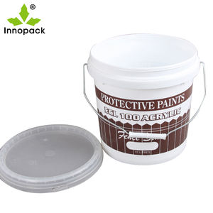 Articles promotionnels prix de gros matériau PP de qualité alimentaire seau de stockage multifonctionnel seau en plastique 10L avec poignée - Product Image 1