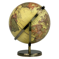 Globe du monde vintage de 30cm, décoration de maison et de bureau
