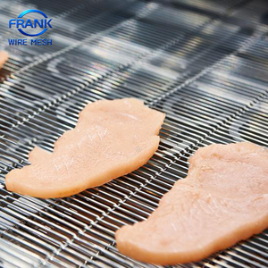 สายพานลำเลียงลวดตาข่ายสแตนเลสสำหรับเคลือบเนื้อไก่ ช็อกโกแลต พิซซ่า - Product Image 2