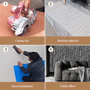 Bán buôn tự dính 3D gạch hình nền đá <span class=keywords><strong>Flexi</strong></span> sản phẩm cho phòng ngủ nhà bếp khách sạn & Ngoài trời Ốp Chức năng chống thấm nước - Product Image 5