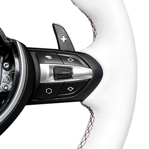 Volante modificado de cuero blanco noble para X1 X2 X3 X4 F10 F06 F91 F92 F93 F12 F13 F90 F02 F36 F35 - Product Image 6