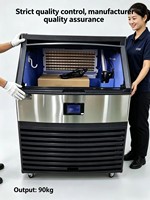 Machine à blocs commerciale en acier inoxydable de Shanghai 130kg/24h 100kg, machines portables avec pompe à moteur et engrenage - Facile à utiliser JFB300 Vente en gros