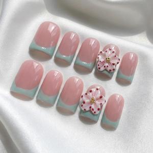 <span class=keywords><strong>Uñas</strong></span> Acrílicas Hechas a Mano, <span class=keywords><strong>Cortas</strong></span>, Estilo Y2K, Forma de Pico de Pato, para Baile de Graduación, <span class=keywords><strong>Uñas</strong></span> Postizas de Lujo Personalizadas, Venta al Por Mayor - Product Image 4