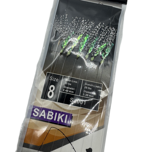 Sabiki钻机6钩海钓爆炸鱼皮皮革钻机闪闪器诱饵钻机钓鱼钩绳钩 - Product Image 2