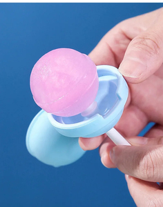 Molde de silicona con forma de piruleta para helados, molde portátil y lindo para paletas con palo, molde para hacer bolas de hielo DIY para bebés - Product Image 4