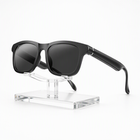 Lunettes Intelligentes Noires Légères à la Pointe de la Technologie avec Micro IA 94 dB pour Appels et Musique, Confortables à Porter, Recharge Type-C