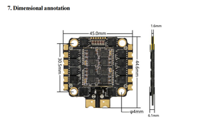 ESC RFESC-65A en plastique, sortie stable, dissipation <span class=keywords><strong>thermique</strong></span> efficace, gestion <span class=keywords><strong>thermique</strong></span> pour drones de course FPV et pièces d'avions RC - Product Image 4