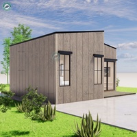 Maison conteneur modulaire meuble de 45 m², 1 lit, petite maison avec toit en pente, clé à clé en bois, maison en espagne