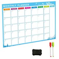 Tableau de planification hebdomadaire magnétique double face personnalisé pour enfants avec calendrier de réfrigérateur multifonctionnel et bloc-notes pour la cuisine