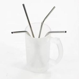 Pailles en acier inoxydable réutilisables de remplacement avec brosse de nettoyage pour gobelets Stanley de 40 oz - Product Image 1