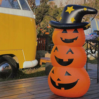 Globo Inflable Gigante de Fantasma y Calabaza para Decoración de Halloween