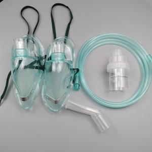 Masker Oksigen & Kit <span class=keywords><strong>Nebulizer</strong></span> PVC Transparan Premium Sekali Pakai, Ringan untuk Perjalanan & Darurat - Product Image 2