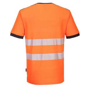 PORTWEST - PW310OBRXXL PW3 Camiseta con cuello en V naranja/negra de alta visibilidad-EAN 5036108349753 ROPA DE TRABAJO DE LA HI-VIS - Product Image 2