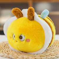 Fabricant de jouets en peluche personnalisés : Poupées abeilles rondes de 8 pouces, jouets doux, jouets en peluche non rembourrés pour machines à griffes
