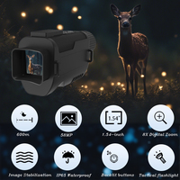 Binoculares de Visión Nocturna Ultraligeros con Aumento de 8x, Monocular con Funciones Completas, Alcance Visual Efectivo de 600 m, 4K