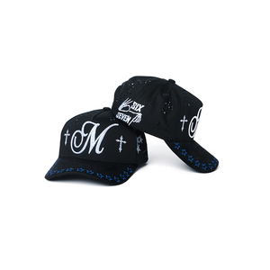 Cappellino da Baseball Personalizzato OEM & ODM a 5 Pannelli <span class=keywords><strong>con</strong></span> Logo 3D, Fodera in Raso, Ricamo in Camoscio e Diamanti, Gorras G5 <span class=keywords><strong>con</strong></span> Chip - Product Image 2