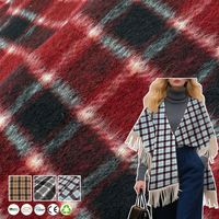 Tissu en flanelle de laine teinte 410 GSM à carreaux pour vestes, châles, manteaux et costumes pour garçons - Type de fil peigné