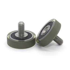 Rouleaux en polyuréthane TPU à roulement silencieux fournis par le fabricant pour portes et fenêtres, vis M6 à filetage extérieur, résistants à l'usure - Product Image 5