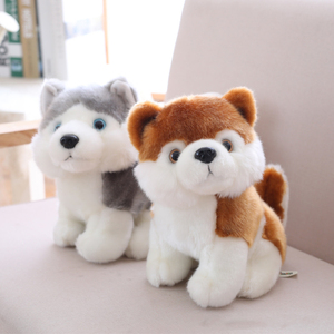 Juguete de peluche de perro <span class=keywords><strong>Husky</strong></span> de simulación de dibujos animados bonitos de tamaño pequeño, tela hecha a medida, algodón PP para regalos de cumpleaños, eventos, fábrica al por mayor - Product Image 5